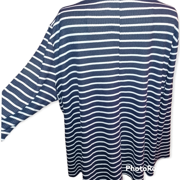 LANE BRYANT Swing Tunic Shirt Navy White Stripe 22/24 - Picture 4 of 7